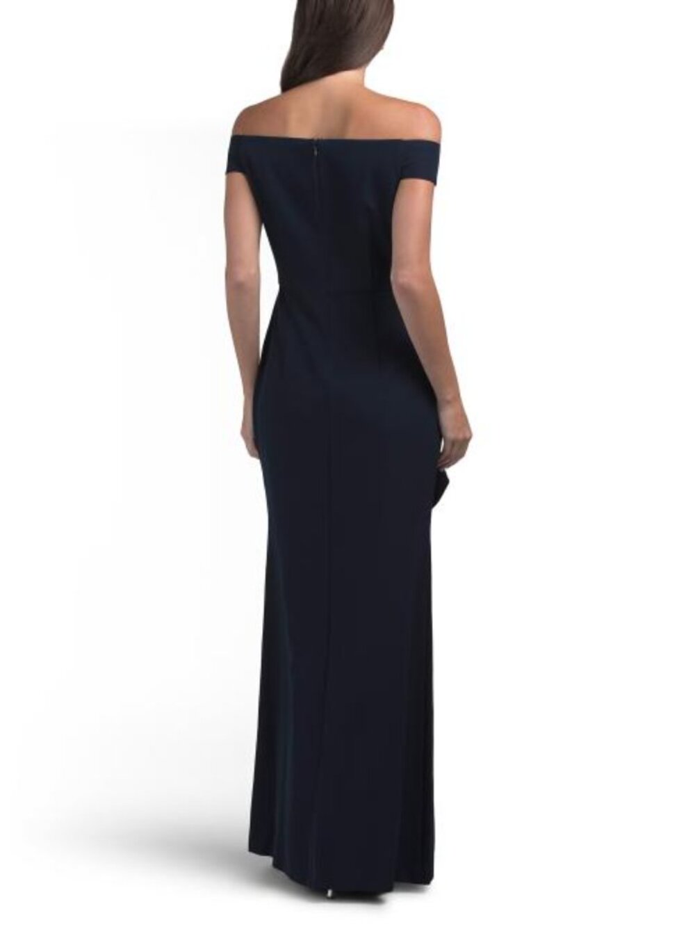 VINCE CAMUTO Scuba Off The Shoulder Ruffle Front Dress - Picture 2 of 5